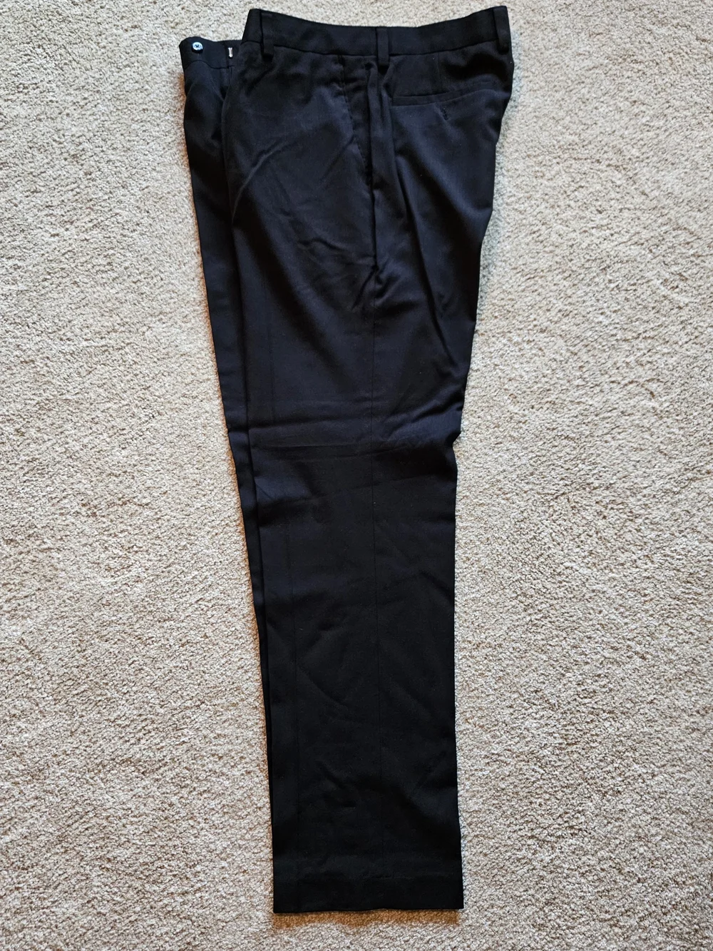 Louis Raphael Size W35XL32 Men's Black Classic Dress Pants - Modern Fit